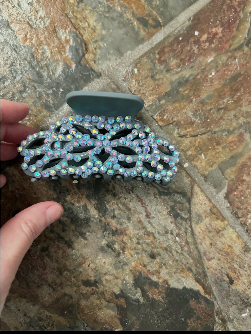 Custom Crystals handmade hair clip BNWT